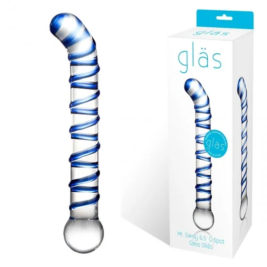 Изогнутый стеклянный фаллос G-Spot Glass Dildo - 17 см. GLAS-144 Изогнутый стеклянный фаллос G-Spot Glass Dildo - 17 см. GLAS-144