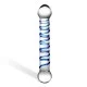Прозрачный фаллос с голубой спиралью Spiral Dildo - 17 см. GLAS-150 Прозрачный фаллос с голубой спиралью Spiral Dildo - 17 см. GLAS-150