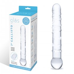 Стеклянная прозрачная палочка-фаллос, 18 см Стеклянная прозрачная палочка-фаллос, 18 см