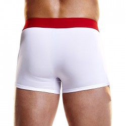 Белые мужские боксеры HUSTLER на широкой резинке из микрофибры, M Белые мужские боксеры HUSTLER на широкой резинке из микрофибры, M