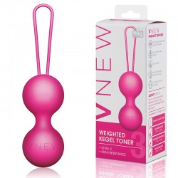 Розовые вагинальные шарики VNEW level 3
