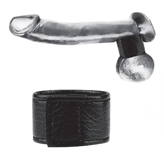 Чёрная утяжка на мошонку 1 Velcro Ball Stretcher BLM3053 Чёрная утяжка на мошонку 1 Velcro Ball Stretcher BLM3053