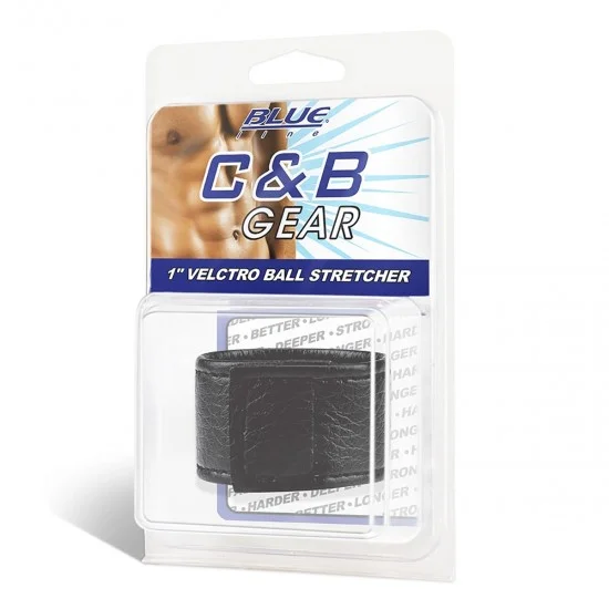 Чёрная утяжка на мошонку 1 Velcro Ball Stretcher BLM3053 Чёрная утяжка на мошонку 1 Velcro Ball Stretcher BLM3053