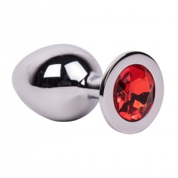 Большой плаг из стали с красным кристаллом Red Flame - 9,5 см. Большой плаг из стали с красным кристаллом Red Flame - 9,5 см.