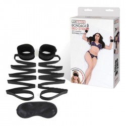 Чёрные манжеты для фиксации на кровати Bondage Bed Strap Чёрные манжеты для фиксации на кровати Bondage Bed Strap
