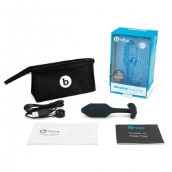 Пробка для ношения с вибрацией черная B-Vibe Vibrating Snug Plug 2 Пробка для ношения с вибрацией черная B-Vibe Vibrating Snug Plug 2