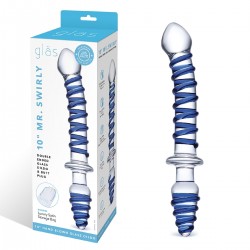 Двусторонний фаллоимитатор с анальной пробкой Mr. Swirly Dildo & Butt Plug - 25 см. Двусторонний фаллоимитатор с анальной пробкой Mr. Swirly Dildo & Butt Plug - 25 см.