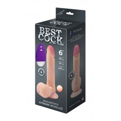 Телесный вибромассажёр-реалистик BEST COCK 6 - 19 см. Телесный вибромассажёр-реалистик BEST COCK 6 - 19 см.