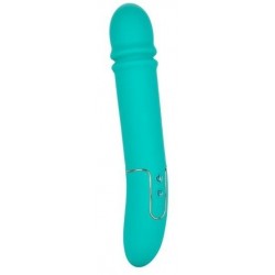 Бирюзовый гладкий вибратор Shameless Flirt - 25,5 см. Бирюзовый гладкий вибратор Shameless Flirt - 25,5 см.