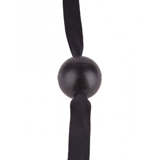 Кляп-шар на стропе черный