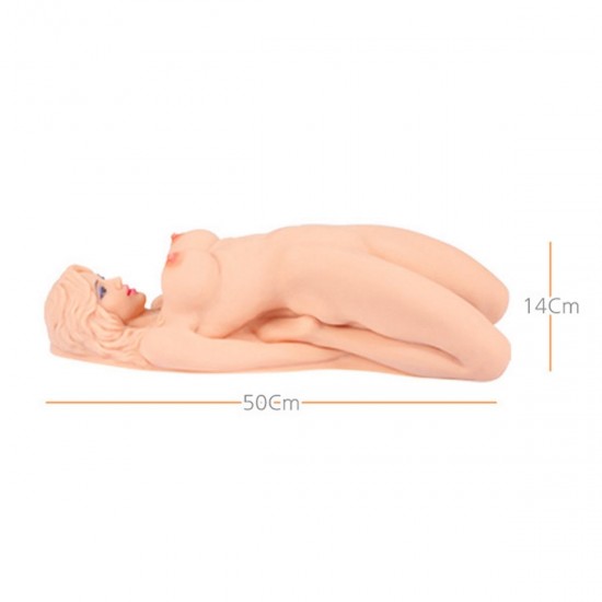 VERONIA, мастурбатор кукла вагина + анус без вибрации c двойным слоем материала