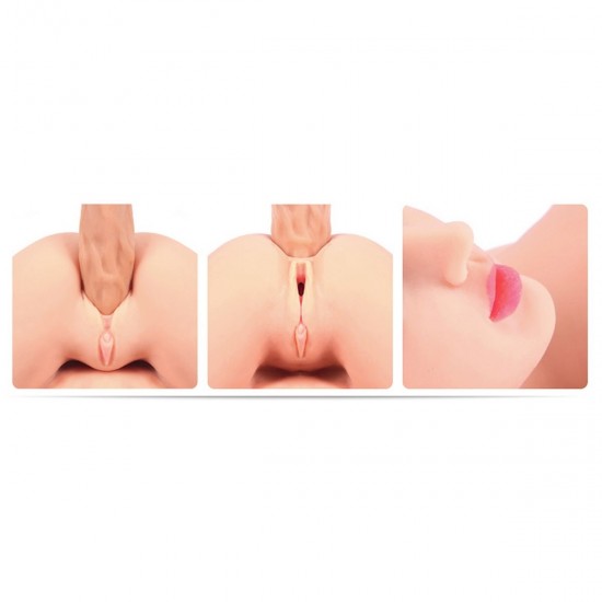 Valentina, мастурбатор  3D вагина,анус полуторс, с двойным слоем без вибрации