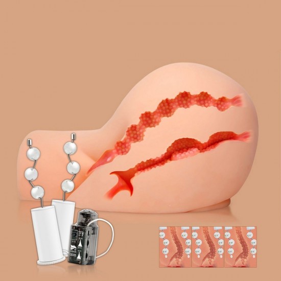 Мастурбатор Oknyeo, полуторс вагина и анус с вибрацией,ротацией