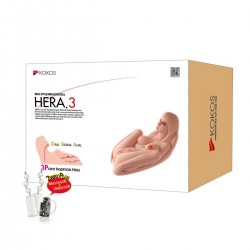 HERA.03 +, мастурбатор женское тело 3D, три отверстия с вибрацией ротацией HERA.03 +, мастурбатор женское тело 3D, три отверстия с вибрацией ротацией