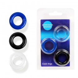 Набор из трех разноцветных эрекционных колец Erowoman-Eroman Набор из трех разноцветных эрекционных колец Erowoman-Eroman