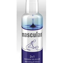 Массажный гель-смазка 2в1 без запаха Masculan 130 мл. Массажный гель-смазка 2в1 без запаха Masculan 130 мл.