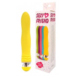 Желтый эргономичный вибратор Sexy Friend - 17,5 см. Желтый эргономичный вибратор Sexy Friend - 17,5 см.