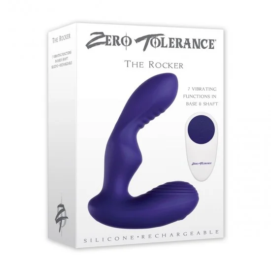 Zero Tolerance THE ROCKER Вибромассажер простаты с поступательными движениями и пультом ДУ ZE-AP-5590-2