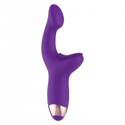 Adam & Eve G-SPOT PLEASER Стимулятор зоны G с клиторальной щеточкой Adam & Eve G-SPOT PLEASER Стимулятор зоны G с клиторальной щеточкой