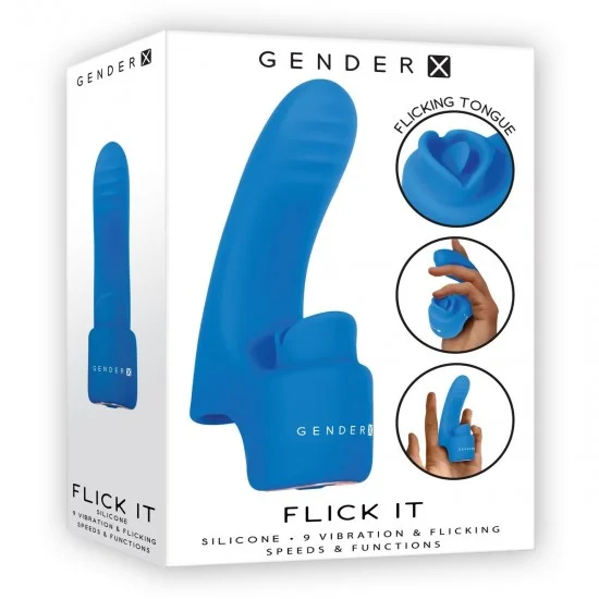 Gender-X FLICK IT Вибронасадка на палец с имитацией движений языком GX-RS-9109-2