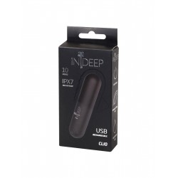 Черная перезаряжаемая вибропуля Clio - 7,6 см. Черная перезаряжаемая вибропуля Clio - 7,6 см.