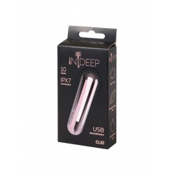 Розовая перезаряжаемая вибропуля Clio - 7,6 см. Розовая перезаряжаемая вибропуля Clio - 7,6 см.