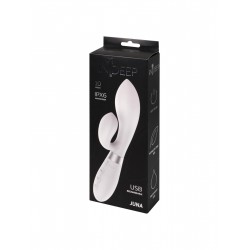 Белый вибратор-кролик Indeep Juna - 21,5 см. Белый вибратор-кролик Indeep Juna - 21,5 см.