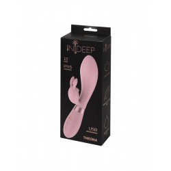 Розовый вибратор-кролик Indeep Theona - 21,5 см. Розовый вибратор-кролик Indeep Theona - 21,5 см.