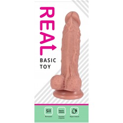 Реалистичный фаллоимитатор REAL с мошонкой на присоске, silicone, 17 х 3,6 см. Реалистичный фаллоимитатор REAL с мошонкой на присоске, silicone, 17 х 3,6 см.