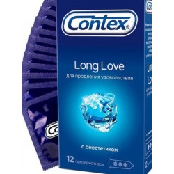 Презервативы с продлевающим эффектом Contex Long Love - 12 шт. Презервативы с продлевающим эффектом Contex Long Love - 12 шт.