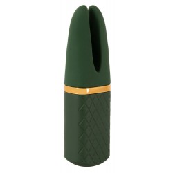 Зеленый вибратор Luxurious Split Tip Vibrator - 13,1 см. Зеленый вибратор Luxurious Split Tip Vibrator - 13,1 см.