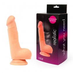 Телесный фаллоимитатор из киберкожи - 13,5 см. Телесный фаллоимитатор из киберкожи - 13,5 см.