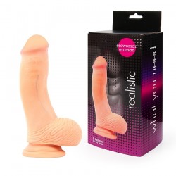 Телесный фаллоимитатор из киберкожи - 13 см. Телесный фаллоимитатор из киберкожи - 13 см.