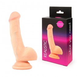 Реалистичный телесный фаллоимитатор из киберкожи - 9 см. Реалистичный телесный фаллоимитатор из киберкожи - 9 см.