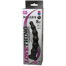 Чёрная насадка BALLS 3 - 22 см. Чёрная насадка BALLS 3 - 22 см.
