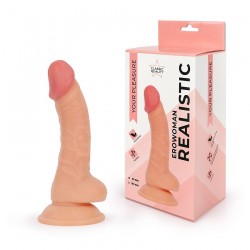 Телесный фаллоимитатор-реалистик Erowoman - 19 см. Телесный фаллоимитатор-реалистик Erowoman - 19 см.