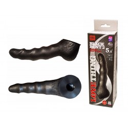 Чёрная насадка на пояс харнесс BLACK BENT 2 - 19,5 см. Чёрная насадка на пояс харнесс BLACK BENT 2 - 19,5 см.