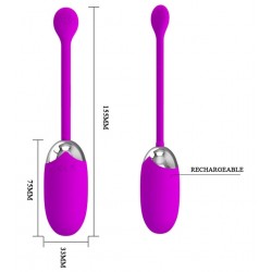 Виброяйцо BROOK 12 режимов вибрации, L 75 мм D 33 мм, фиолетовый арт. BI-014525 Виброяйцо BROOK 12 режимов вибрации, L 75 мм D 33 мм, фиолетовый арт. BI-014525