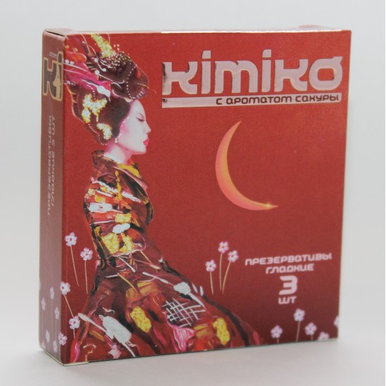 ПРЕЗЕРВАТИВЫ KIMIKO № 3 (с ароматом сакуры) 3 шт.