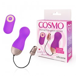 Фиолетовое виброяйцо с 10 режимами вибрации и пультом ДУ