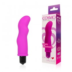 Розовый фантазийный вибромассажер Cosmo - 11,5 см.