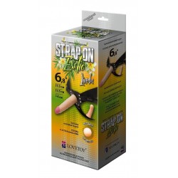 Пояс-трусики с 2 насадками Exotic-Linda - 17,5 см.