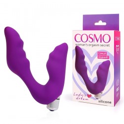 Фиолетовый вибромассажер Сosmo - 12,7 см. Фиолетовый вибромассажер Сosmo - 12,7 см.