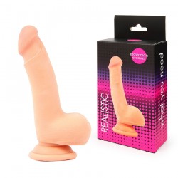 Фаллоимитатор телесного цвета из киберкожи - 11 см.