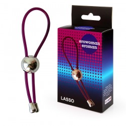 Фиолетовое эрекционное кольцо-лассо
