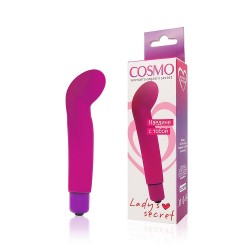 Ярко-розовый изогнутый вибромассажер точки G - 10,5 см. Ярко-розовый изогнутый вибромассажер точки G - 10,5 см.