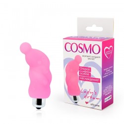 Розовый миниатюрный спиралевидный вибромассажер - 6,9 см.