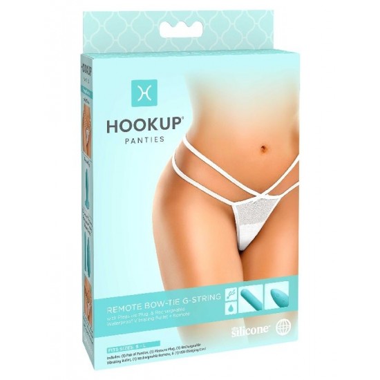 Невероятный набор для анальных игр: Hookup Panties Remote Bow-Tie G-String - Fits Size S-L