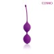 Фиолетовые двойные вагинальные шарики с хвостиком Cosmo