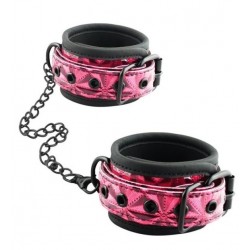 Красно-чёрные кожаные наручники Wrists Cuffs с геометрическим узором Красно-чёрные кожаные наручники Wrists Cuffs с геометрическим узором